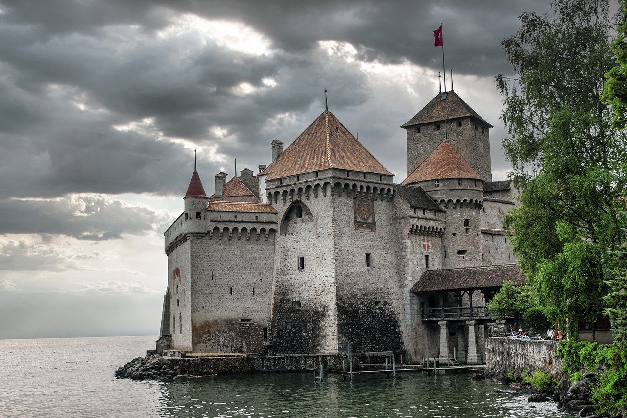 castle by water